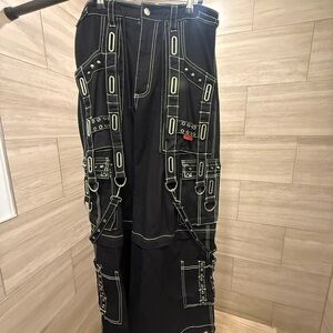 Tripp NYC Black Unisex Convertible Cargo Pants/Shorts